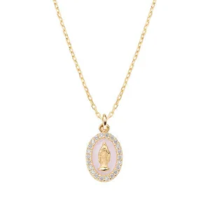 Fashion Collana Donna Mini Medaglia Miracolosa Gioielli | CLMISMGRO Donna Gioielli Moda Donna