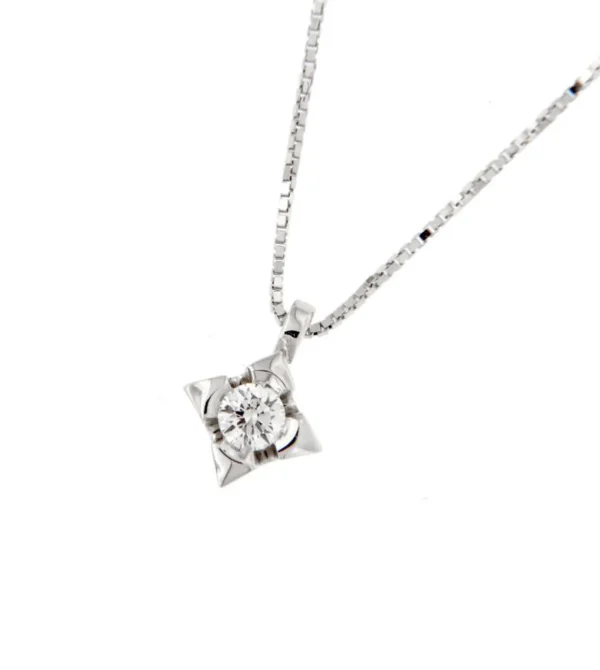 Fashion Collana Donna Punto Luce In Oro E Diamanti Gioielli e Delucchi | CLNS11548 02 Donna Gioielli Donna