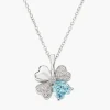 Online Collana Donna Quadricuore Acquamarina Gioielli | CLPQUBAC Donna Gioielli Moda Donna