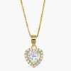 New Collana Dorata Cuore dell'Oceano Bianco | CLTICGB Donna Gioielli Moda Donna