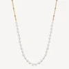 Outlet Collana Essential Con Perle Di Conchiglie Rifinitura Dorata Brosway 440mm | BNL038 Donna Gioielli Moda Donna