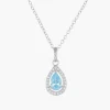 Outlet Collana Goccia di Luce Acquamarina | CLPGOBBACZ Donna Gioielli Moda Donna
