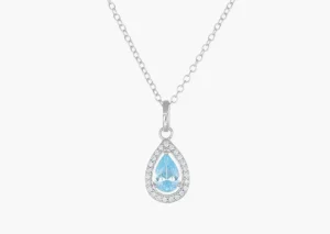 Outlet Collana Goccia di Luce Acquamarina | CLPGOBBACZ Donna Gioielli Moda Donna