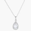 Fashion Collana Goccia di Luce Bianca |  CLPGOBBBZ Donna Gioielli Moda Donna