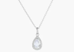 Fashion Collana Goccia di Luce Bianca |  CLPGOBBBZ Donna Gioielli Moda Donna