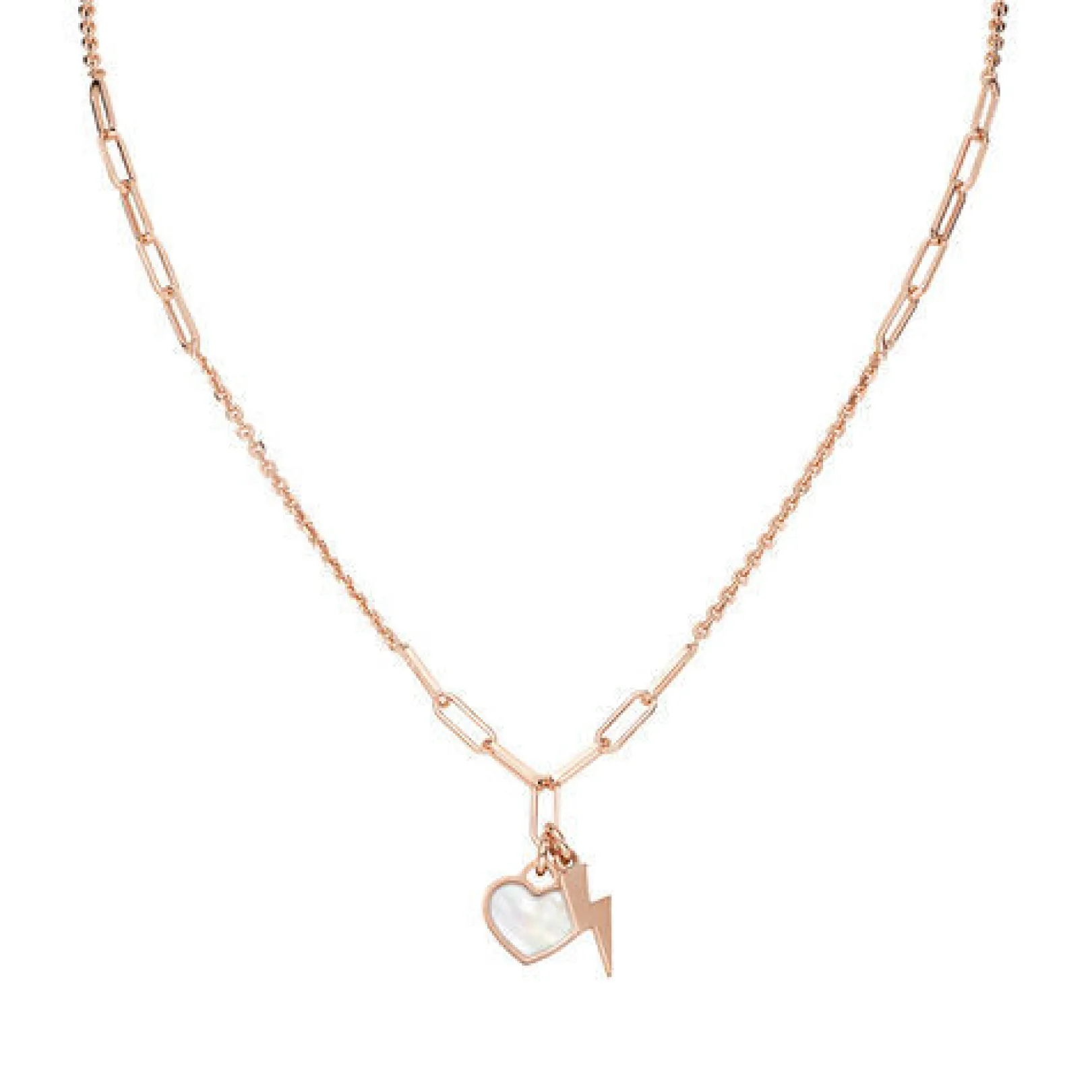 collana_in_argento__cuore_0.webp Outlet Collana In Argento " Cuore E Fulmine" Gioielli Le Madreperle | CLMPCURB Donna Gioielli Moda Donna