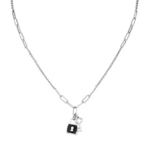 Best Collana In Argento "Chiave E Lucchetto" Gioielli Le Madreperle | CLMPLUBN Donna Gioielli Moda Donna
