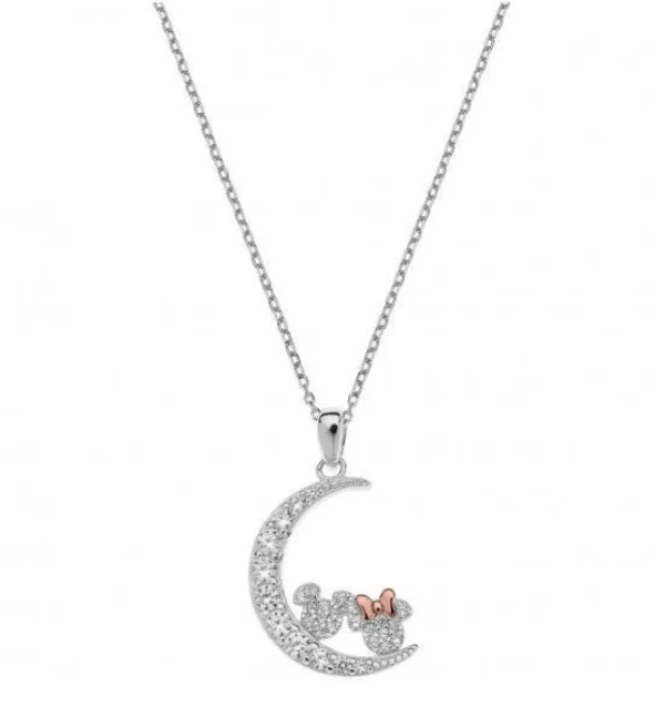 Clearance Collana In Argento Da Bimba Con Minnie E Topolino Gioielli | CS00031TZWL-P.CS Gioielli Moda Bimbi