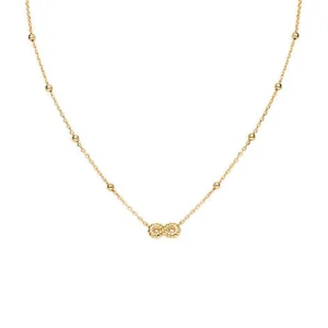 Fashion Collana In Argento Dorato "Infinito" Gioielli Coccole | CLGOING3 Donna Gioielli Moda Donna