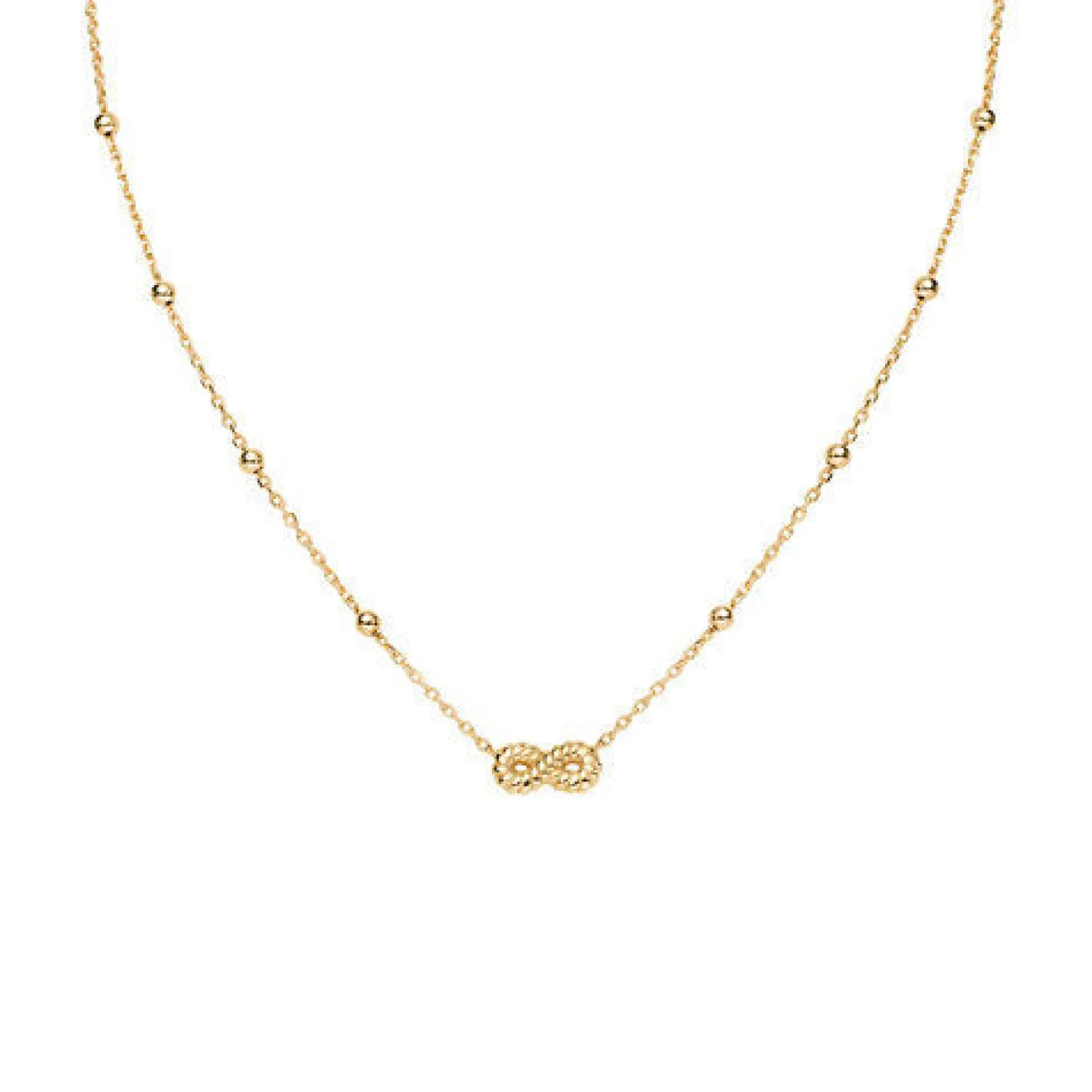 collana_in_argento_dorato_0.webp Fashion Collana In Argento Dorato "Infinito" Gioielli Coccole | CLGOING3 Donna Gioielli Moda Donna