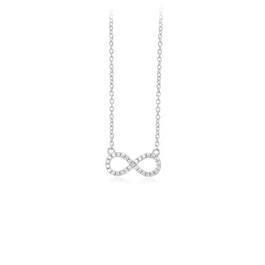 New Collana Infinito In Argento E Zirconi Gioielli | 553109 Donna Gioielli Moda Donna