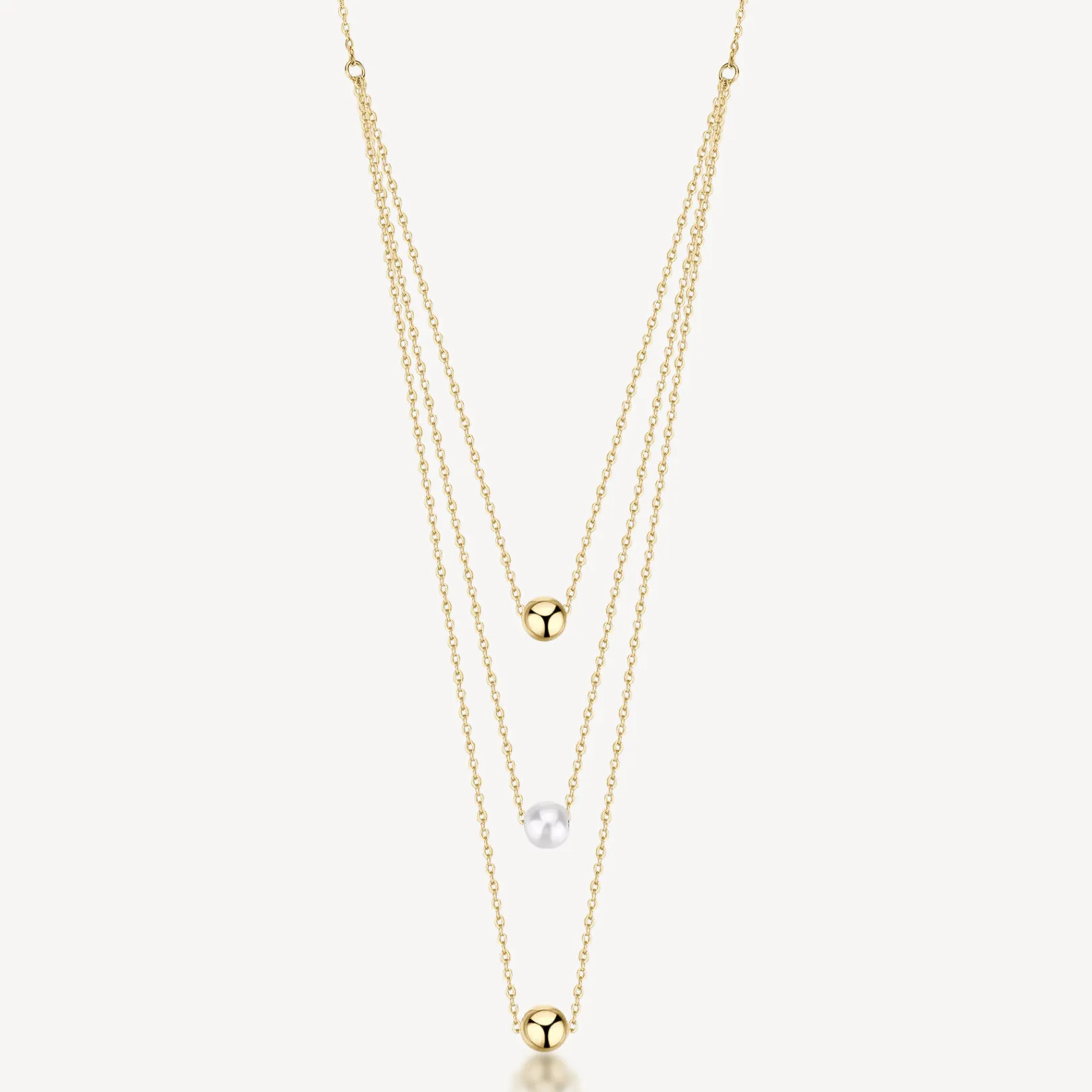 collana_multifilo_dorata__0.webp Fashion Collana Multifilo Dorata In Acciaio E Perle Di Conchiglia Perfect Brosway | BPC08 Donna Gioielli Moda Donna