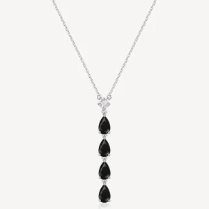 New Collana Pendente Zirconi Mystery Black Gioielli Fancy | FMB115 Donna Gioielli Moda Donna