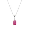 Clearance Collana Princess Con Zirconi Rubino E Bianchi | CLBABBRZ Donna Gioielli Moda Donna
