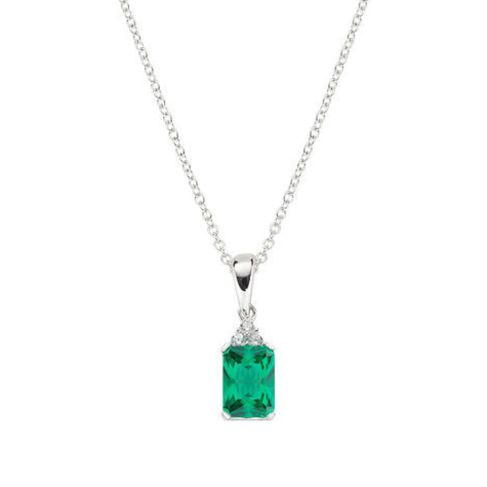 collana_princess_con_zirc_0.webp New Collana Princess Con Zirconi Verdi E Bianchi | CLBABBVZ Donna Gioielli Moda Donna