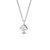 New Collana punto luce in oro bianco e diamante cod.PL002 da Ct.0,02 a 0,51 Donna Gioielli Donna