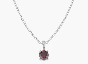 Outlet Collana Punto Luce Rosso | CLCIPBBRZ Donna Gioielli Moda Donna