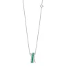 Outlet Collana Decò in Oro Biaco con Diamanti e Smeraldi |  P10FM001/SM Donna Gioielli Donna