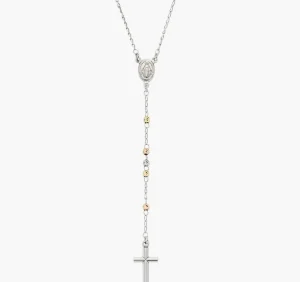 Hot Collana Rosario Classico Grani Multifinitura | CRO30BBRGD Donna Gioielli Moda Donna