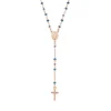 Fashion Collana Rosario Cristalli Blu E Tortora Gioielli | CRO10RBLTO4 Donna Gioielli Moda Donna