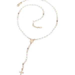 Hot Collana Rosario In Argento Rosè Gioielli Rosari | CRORB4 Donna Gioielli Moda Donna
