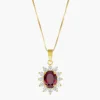 Online Collana Royal Lady Dorata con Zircone Rubino | CLLDGGBR Donna Gioielli Moda Donna