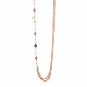 Sale Collana Sophie Con Perle D'Acqua Dolce Glamour | LGNK546 Donna Gioielli Moda Donna