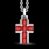 Online Collana Uomo  Catena In Argento Con Pietre Naturali Gioielli | ESC164-RO Uomo Gioielli Moda Uomo