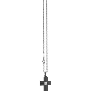Online Collana Uomo Con Croce Gioielli Hi-Teck | EHC118 Uomo Gioielli Moda Uomo