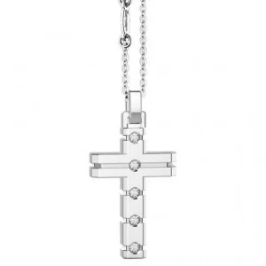 Hot Collana Uomo Croce In Argento Gioielli Insignia 925 |  ESC048 Uomo Gioielli Moda Uomo