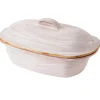 Clearance Bianco Con Coperchio Terracotta Da Fuoco Brandani | 52272 Cucina&techno