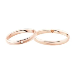 Online Fedi Nuziali Con Diamante in Oro Rosa | 3119DR Fedi Nuziali