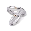 New Fedi Nuziali In Oro Bianco Ed Oro Rosa | 3273UBR - 3273DBR Fedi Nuziali