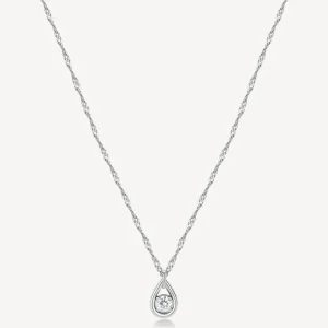 Fashion Girocollo Acciaio Con Pendente Ribbon Gioielli | BBN29 Donna Gioielli Moda Donna
