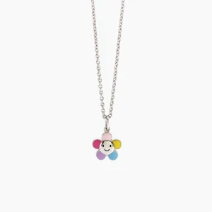 Hot Girocollo Con Fiore Multicolor Bimba Gioielli | 553419 Gioielli Moda Bimbi
