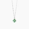 Hot Girocollo Con Quadrifoglio Buona Fortuna Bimba Gioielli | 553413 Gioielli Moda Bimbi
