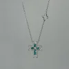 Hot Girocollo Croce In Oro Diamanti E Smeraldi Gioielli Decò | P10CR845/SM-45 Donna Gioielli Donna
