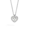 Clearance Girocollo Cuore In Oro Bianco e Diamanti Gioielli |  P67SC002/023-45 Donna Gioielli Donna
