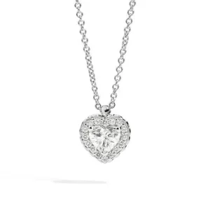 Clearance Girocollo Cuore In Oro Bianco e Diamanti Gioielli |  P67SC002/023-45 Donna Gioielli Donna