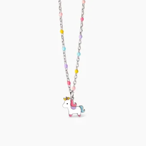 Hot Girocollo Da Bambina Con Unicorno Gioielli | 553726 Gioielli Moda Bimbi