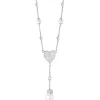 Clearance Girocollo Donna Cuore Con Perle Gioielli | 253127 Donna Gioielli Moda Donna