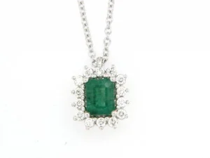 Online Girocollo Donna Smeraldo E Diamanti Gioielli | P79CC038/SM015-45 Donna Gioielli Donna
