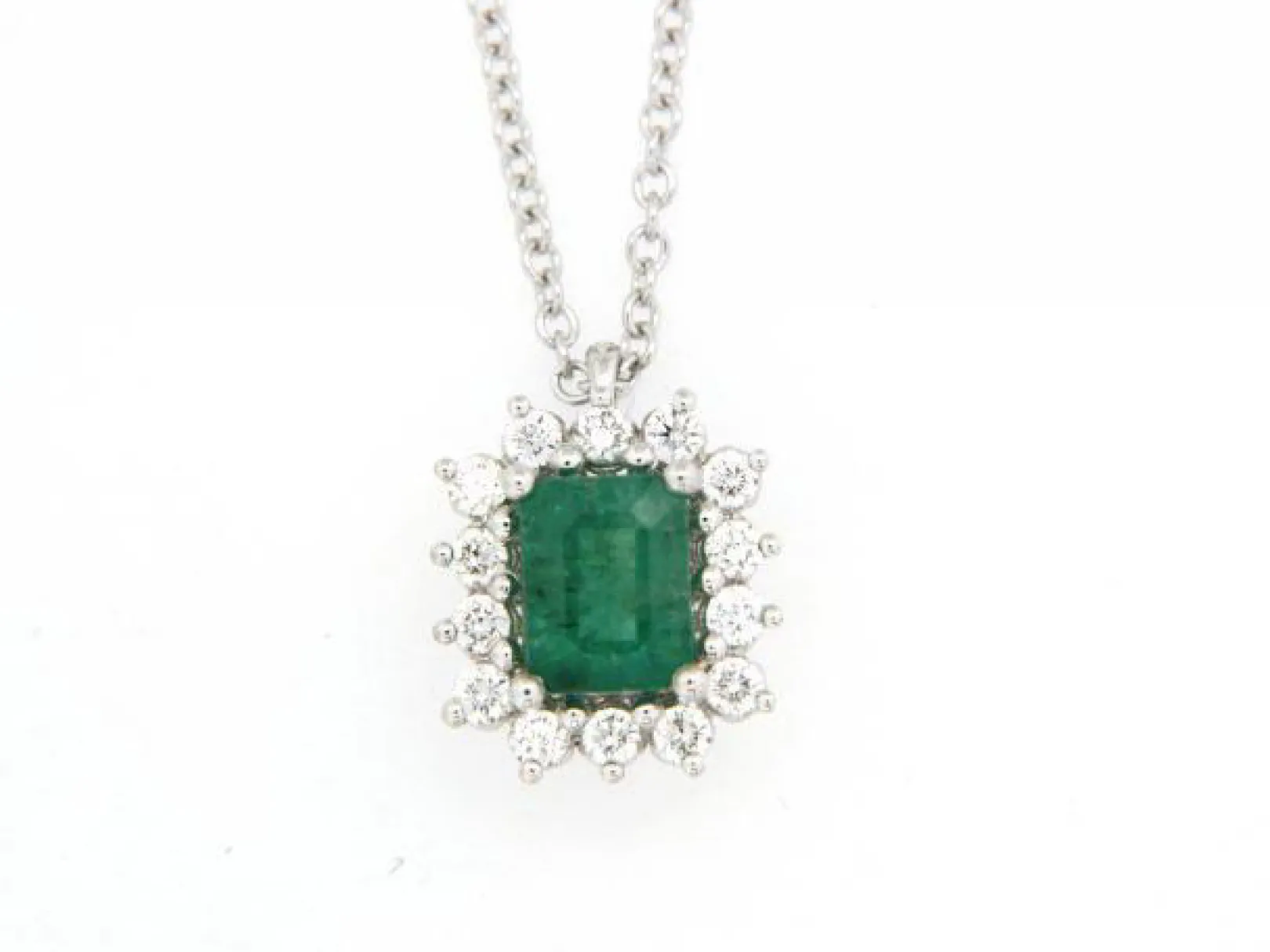 girocollo_donna_smeraldo__0.webp Online Girocollo Donna Smeraldo E Diamanti Gioielli | P79CC038/SM015-45 Donna Gioielli Donna
