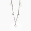 Fashion Girocollo In Acciaio Con Perle E Cristalli | 251895 Donna Gioielli Moda Donna