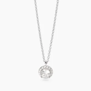 Fashion Girocollo In Argento Con Ciondolo Zirconi Gioielli | 553715 Donna Gioielli Moda Donna