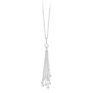 Fashion Girocollo In Argento Con Perla Gioielli | 553143 Donna Gioielli Moda Donna