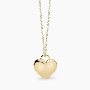 Outlet Girocollo Placcato Oro Con Ciondolo Cuore Gioielli | 553746 Donna Gioielli Moda Donna