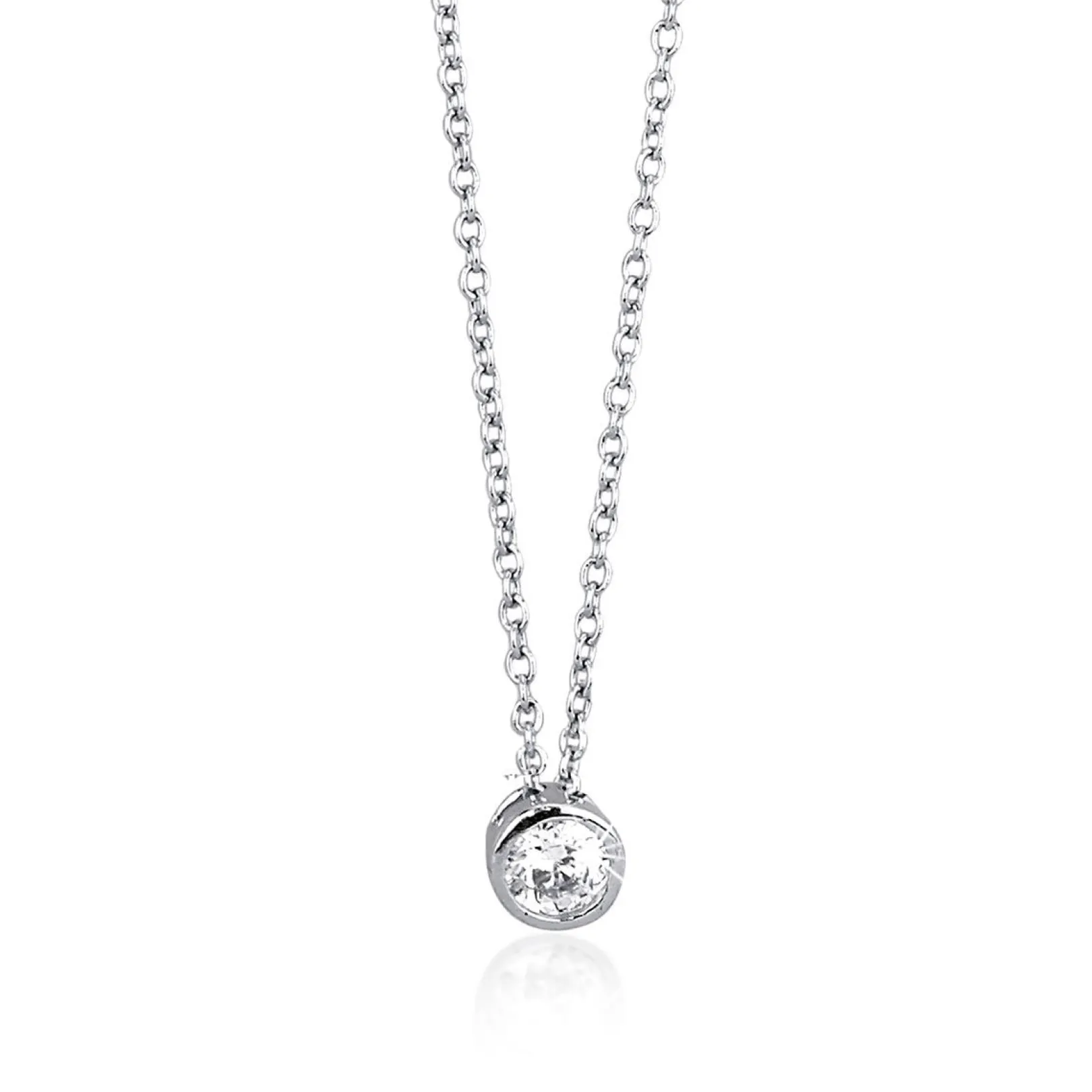 girocollo_punto_luce_in_a_0.webp Sale Girocollo Punto Luce In Argento E Zirconi Gioielli | 553021 Donna Gioielli Moda Donna