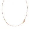 Clearance Girocollo Rosario Donna Cristalli Amaranto Rosa e Tortora Gioielli | CRO10RARTO3 Donna Gioielli Moda Donna