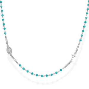 Fashion Girocollo Rosario Donna In Argento Gioielli | CRO25BT3 Donna Gioielli Moda Donna